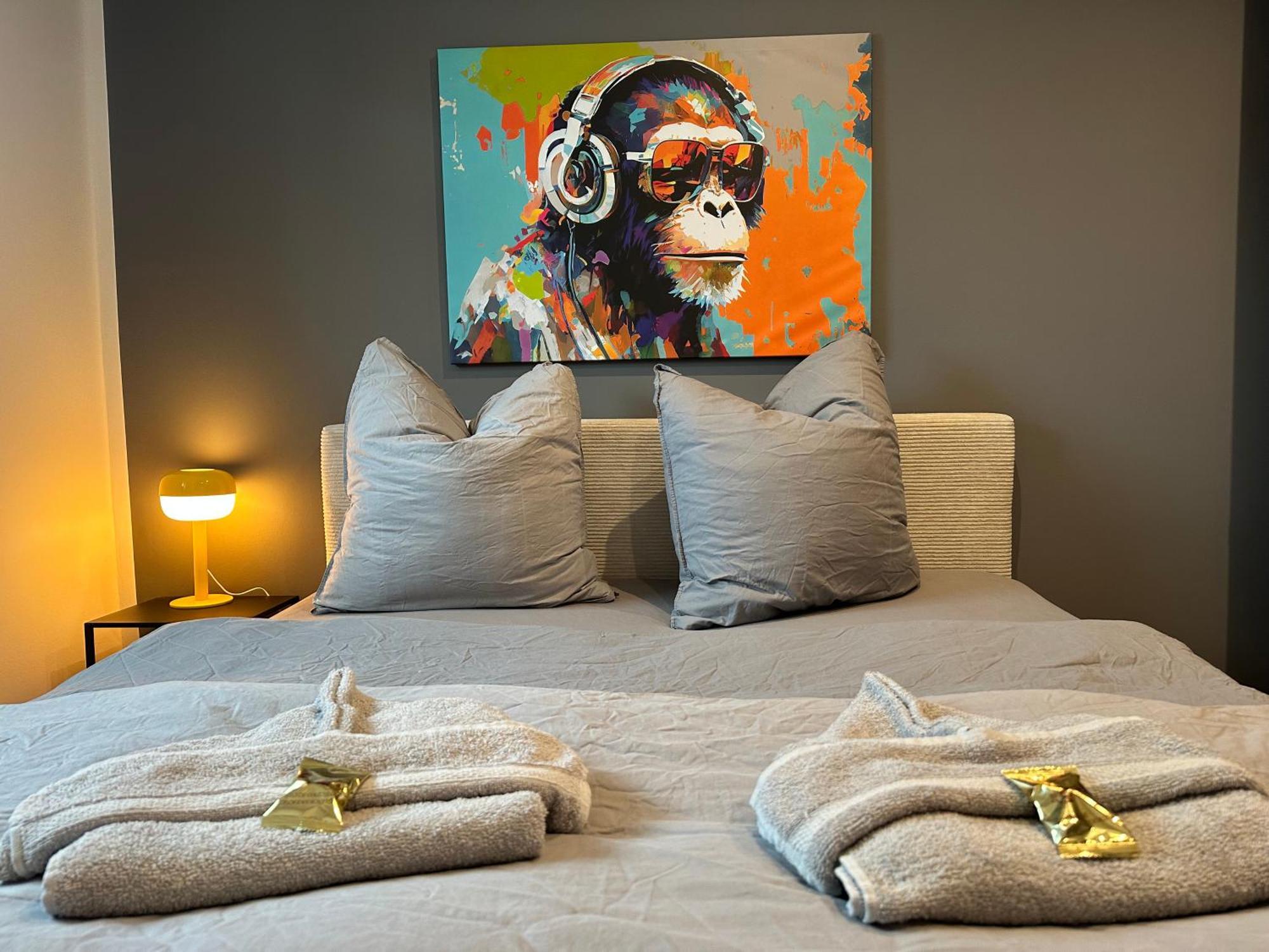 Moderne 50 Qm Unterkunft Monkey 罗斯托克 外观 照片